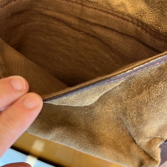 Relic vintage shoulder bag. Suede and canvas - Picture 7 of 10